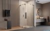 Radaway Furo SL Brushed GunMetal KDD kabina 100x90cm szczotkowany grafit 10305100-92-01L/10305090-92-01R